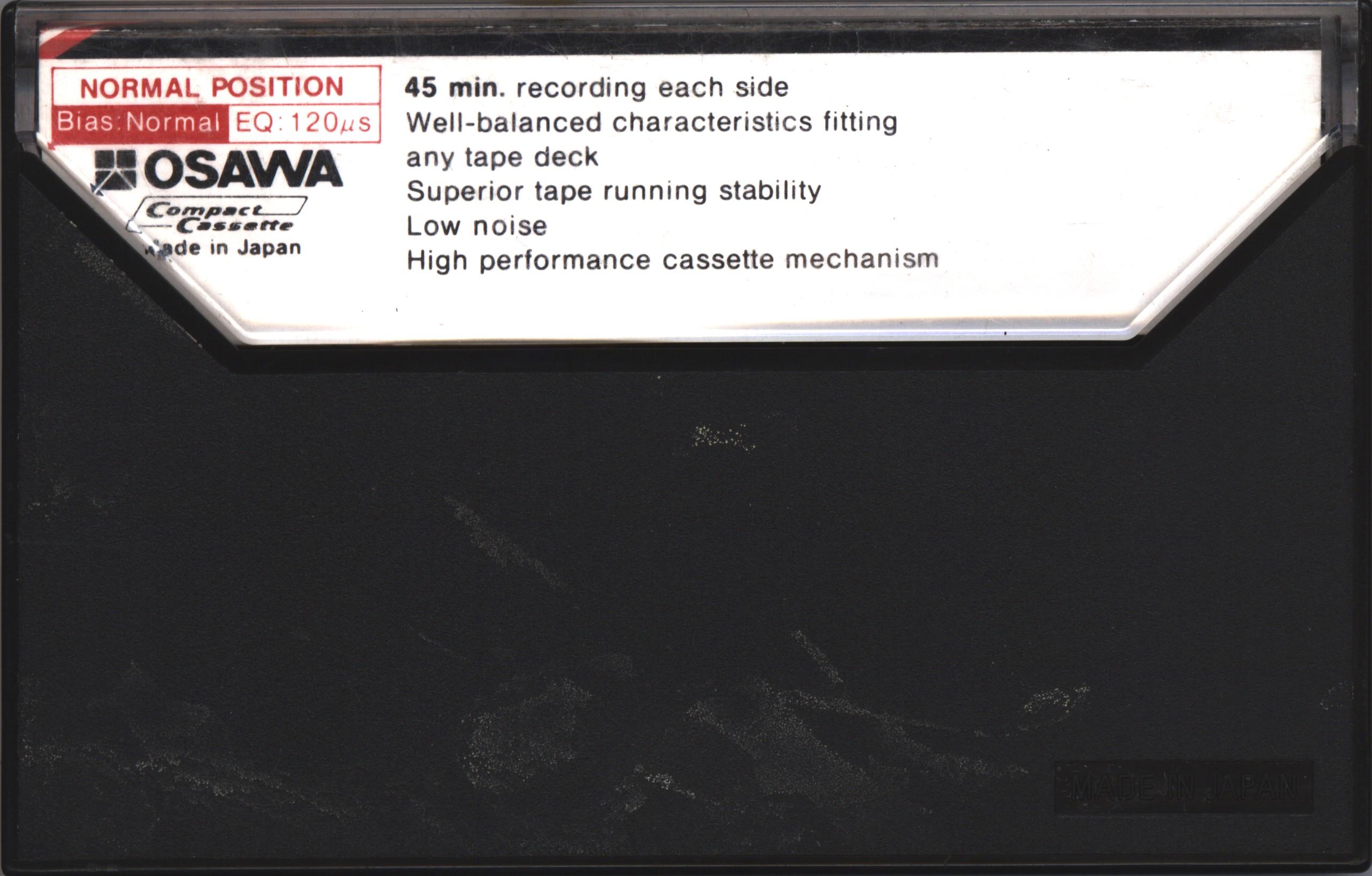 Compact Cassette Osawa LN 90 Type I Normal 1983 Japan