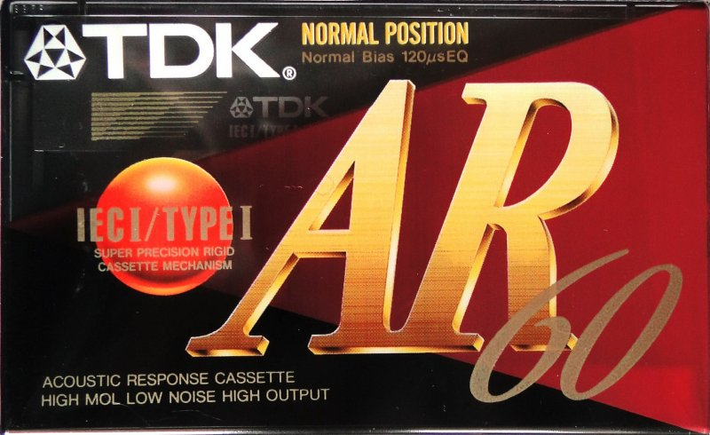Compact Cassette TDK AR 60 "AR-60EA" Type I Normal 1995 Europe