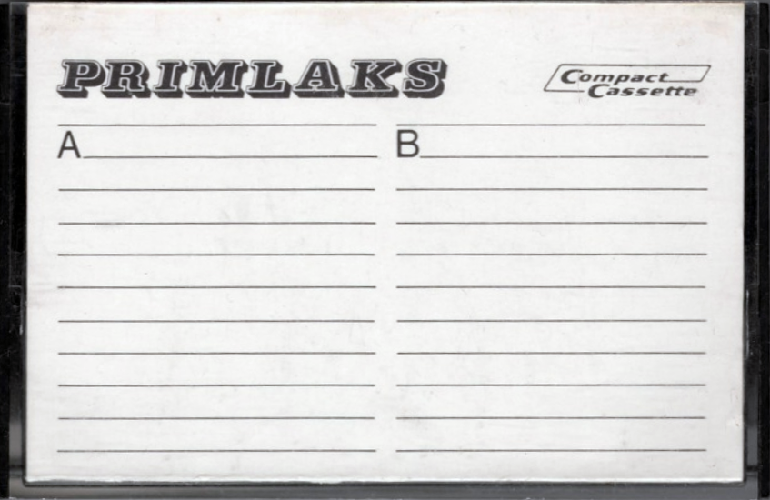 Compact Cassette Primlaks 90 Type I Normal Unknown Country