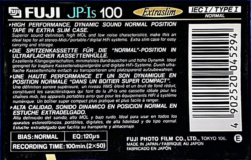 Compact Cassette: FUJI Fuji - JP-Is 100