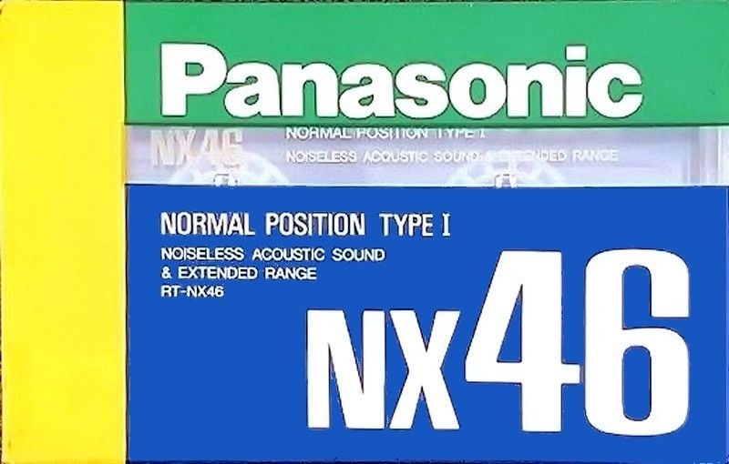 Compact Cassette Panasonic NX 46 "RT-NX46" Type I Normal 1989 Japan