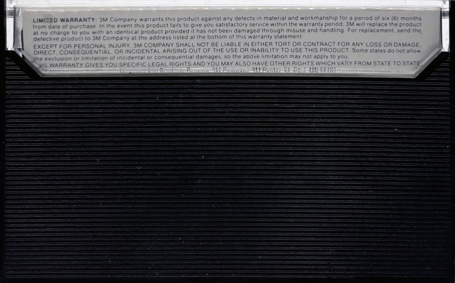 Compact Cassette Scotch Cleaning Cassette 1979 USA