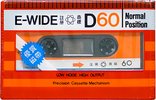 Compact Cassette E-Wide D 60 Type I Normal 1987 Hong Kong