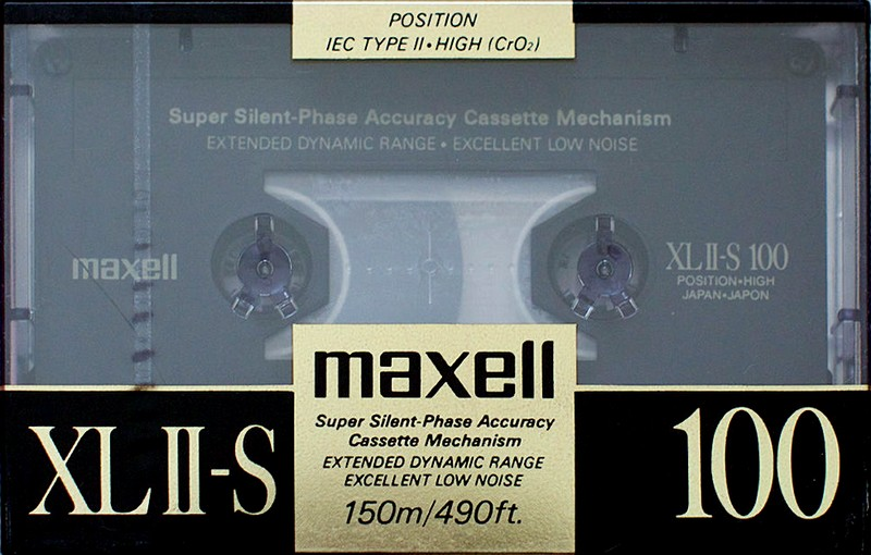 Compact Cassette Maxell XLII-S 100 Type II Chrome 1988 USA