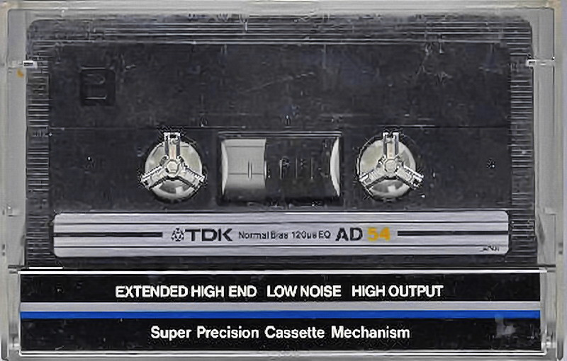 Compact Cassette TDK AD 54 Type I Normal 1982 Japan