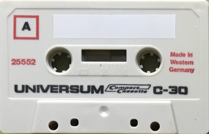 Compact Cassette Universum 30 Type I Normal 1970 Europe