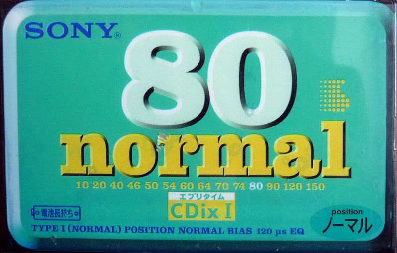 Compact Cassette Sony CDix I 80 "C-80CDX1D" Type I Normal 1996 Japan