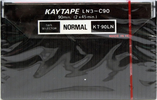Compact Cassette Kaytape 90 "LN3" Type I Normal 1982 Hong Kong