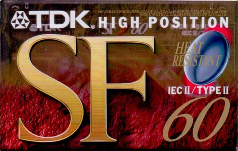 Compact Cassette TDK SF 60 "SF-60EA" Type II Chrome 1995 Europe
