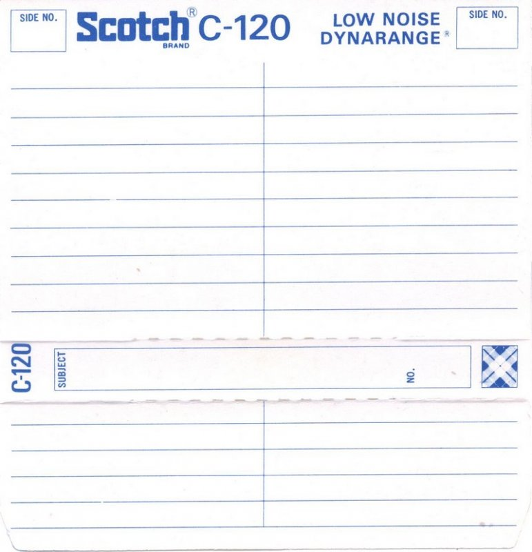 Compact Cassette: 3M Scotch - Dynarange 120