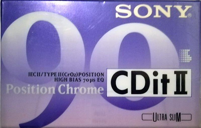 Compact Cassette Sony CDit II 90 Type II Chrome 1994 Europe