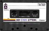 Compact Cassette TDK Audua 120 Type I Normal 1977 Europe, USA