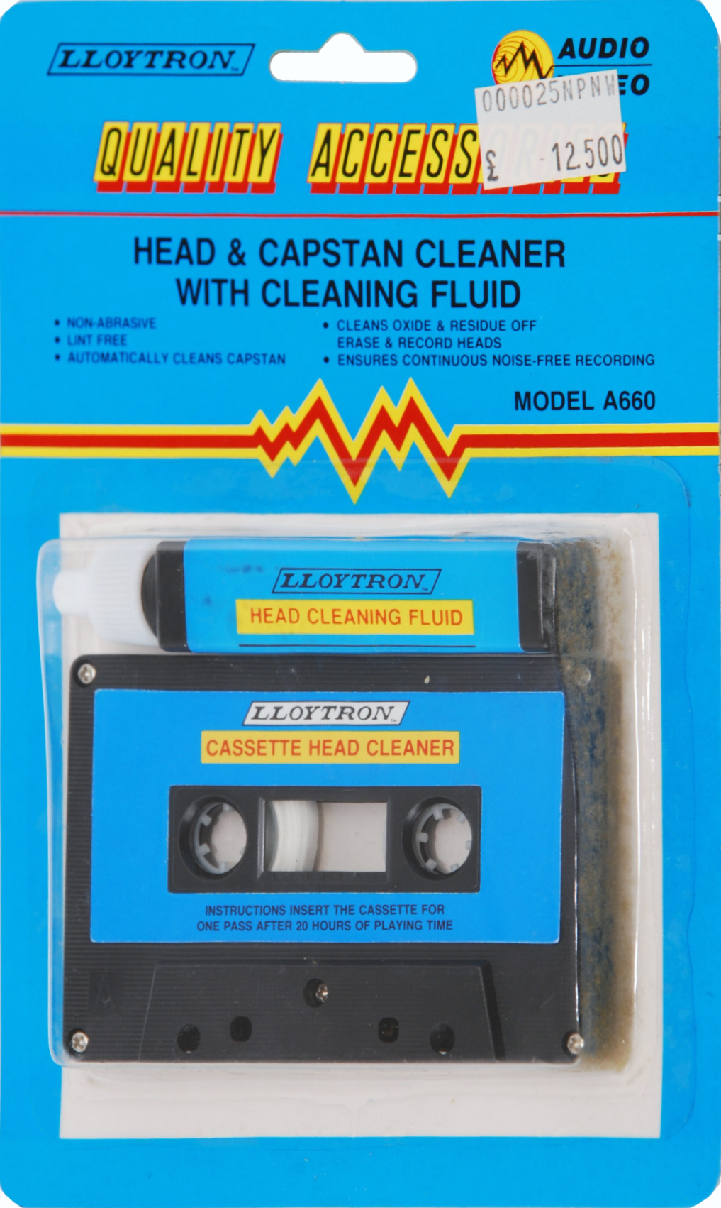 Blister Lloytron "A660" Cleaning Cassette 1990 UK
