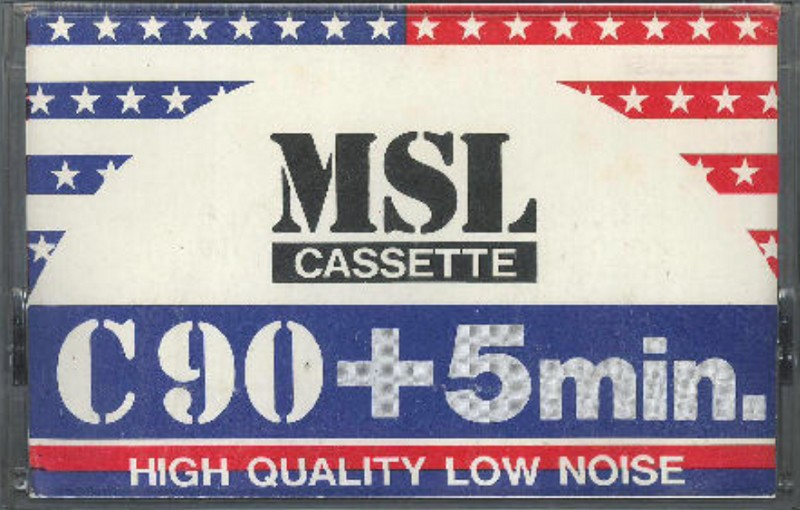 Compact Cassette MSL 90+5 Type I Normal 1982 Hong Kong