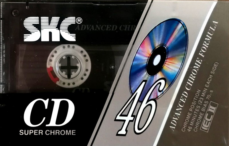 Compact Cassette SKC CD 46 Type II Chrome 1992 Europe