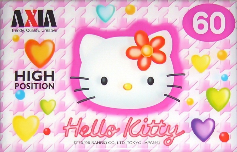 Compact Cassette AXIA Hello Kitty 60 "HK2 60" Type II Chrome 1999 Japan
