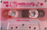 Compact Cassette AXIA Hello Kitty 60 "HK2 60" Type II Chrome 1999 Japan