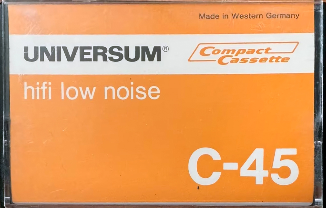 Compact Cassette Universum 45 Type I Normal 1975 Europe