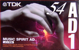 Compact Cassette TDK AD1 54 "AD1-54S" Type I Normal 1997 Japan