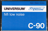 Compact Cassette Universum 90 Type I Normal 1975 Europe