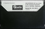 Compact Cassette Universum 90 Type I Normal 1975 Europe