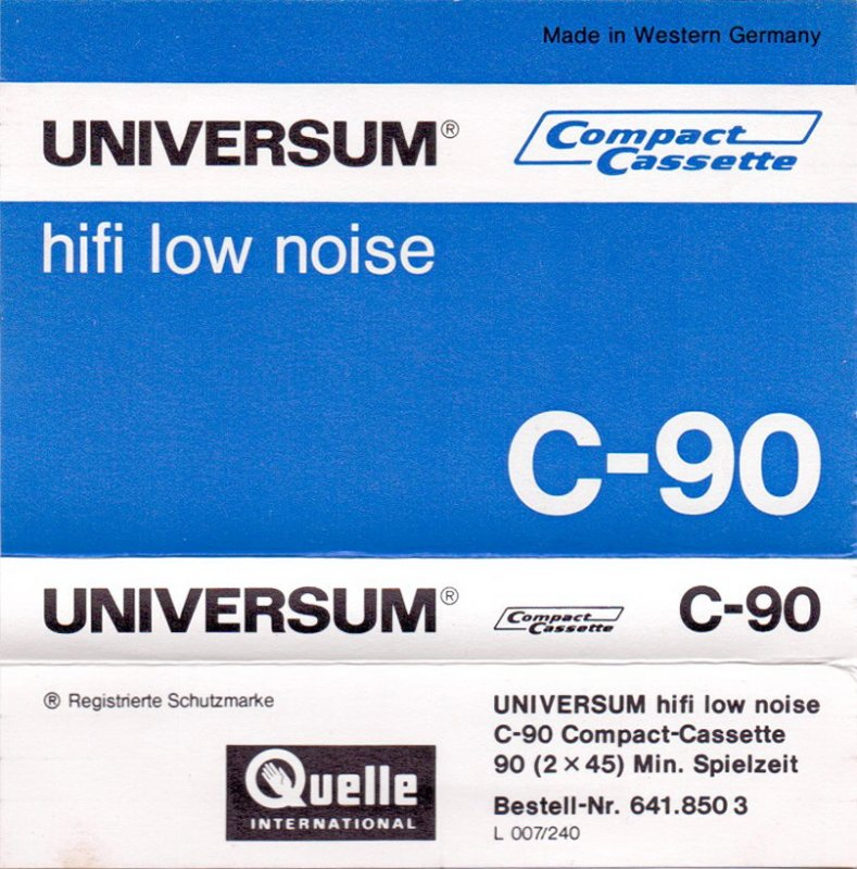 Compact Cassette:  Universum -  90