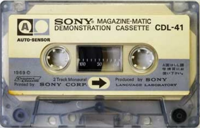 Compact Cassette Sony 60 "CDL-41" Demonstration Tape 1969 Japan