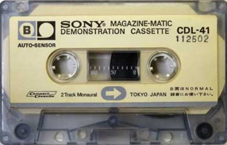 Compact Cassette Sony 60 "CDL-41" Demonstration Tape 1969 Japan