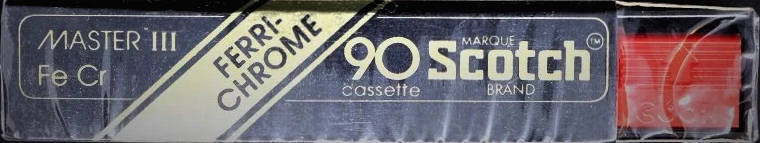 Compact Cassette Scotch Master III 90 Type III Ferro Chrome 1978 Canada