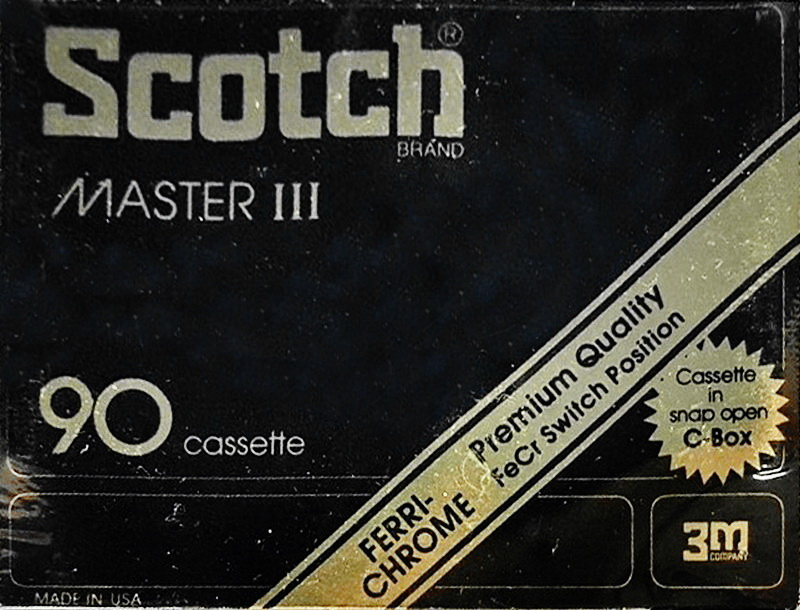 Compact Cassette: 3M Scotch - Master III 90