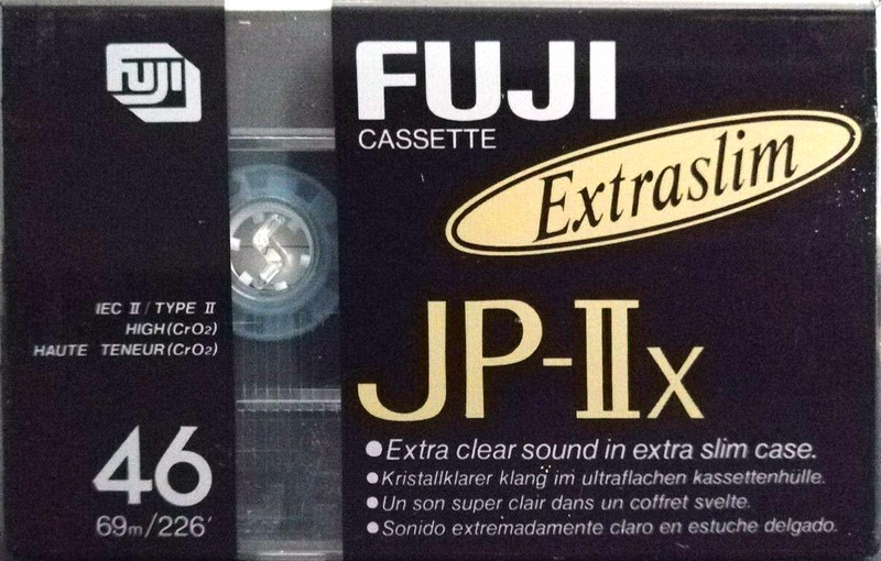 Compact Cassette Fuji JP-IIx 46 Type II Chrome 1990 Europe