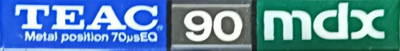 Compact Cassette Teac MDX 90 Type IV Metal 1985 Japan