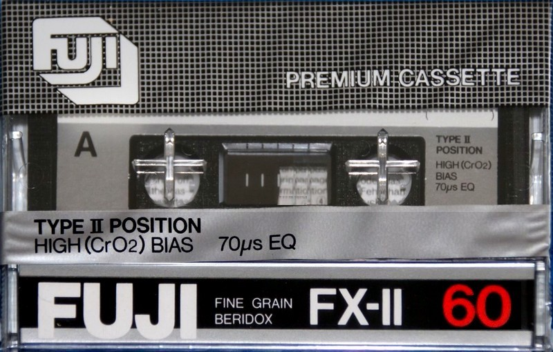 Compact Cassette Fuji FX-II 60 Type II Chrome 1980 Europe, North America