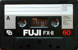 Compact Cassette Fuji FX-II 60 Type II Chrome 1980 Europe, North America