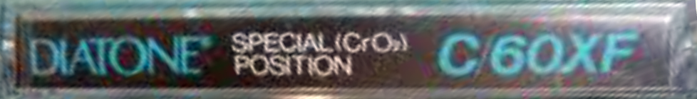 Compact Cassette Diatone XF 60 Type II Chrome 1983 Japan