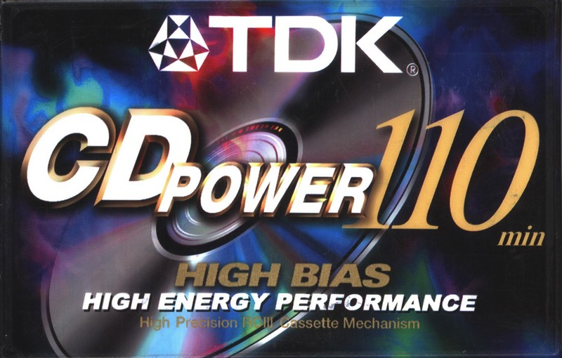Compact Cassette TDK CD Power 110 Type II Chrome 1997 North America