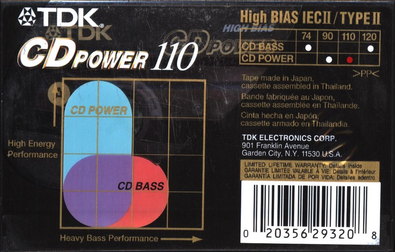 Compact Cassette: TDK  - CD Power 110