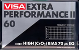Compact Cassette Visa Extra Performance II 60 Type II Chrome 1981 North America