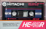 Compact Cassette Hitachi HE 46 "HE46R" Type I Normal 1985 Japan