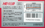 Compact Cassette Hitachi HE 46 "HE46R" Type I Normal 1985 Japan