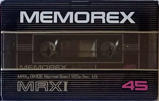 Compact Cassette Memorex MRX I 45 Type I Normal 1982 USA