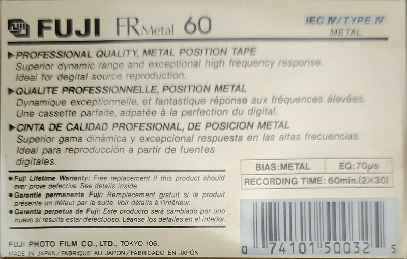 Compact Cassette: FUJI Fuji - FR Metal 60