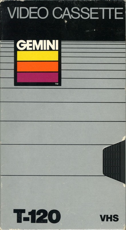 VHS, Video Home System Gemini 120 Type I Normal 1986 USA