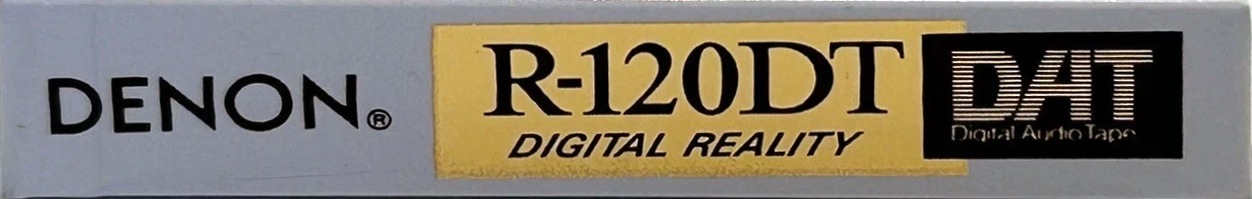 Digital Audio Tape Denon 120 "R-120DT SEU" Type IV Metal 1991 North America