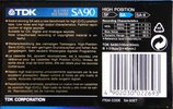 Compact Cassette TDK SA 90 "SA-90ET" Type II Chrome 1992 Europe