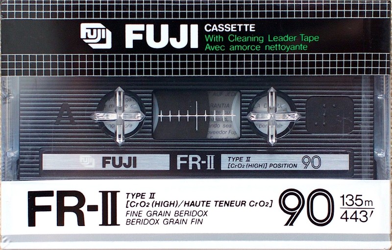 Compact Cassette Fuji FR-II 90 Type II Chrome 1984 North America