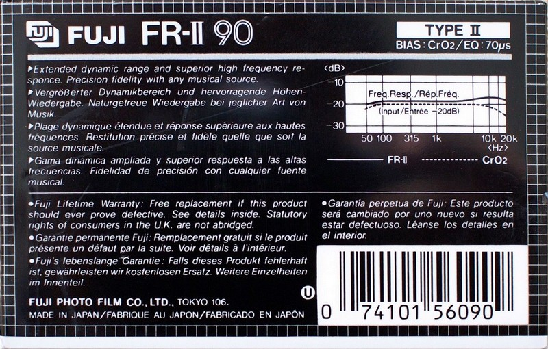 Compact Cassette: FUJI Fuji - FR-II 90