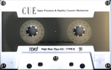 Compact Cassette TDK CUE 90 "CUE-90W" Type II Chrome 1987 Japan