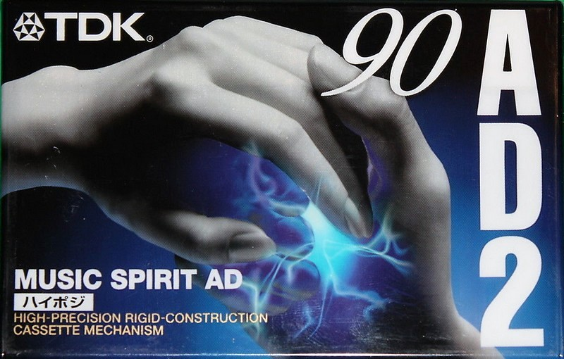 Compact Cassette TDK AD2 90 "AD2-90S" Type II Chrome 1997 Japan