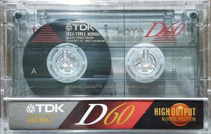 Compact Cassette TDK D 60 "D-60" Type I Normal 1992 Europe